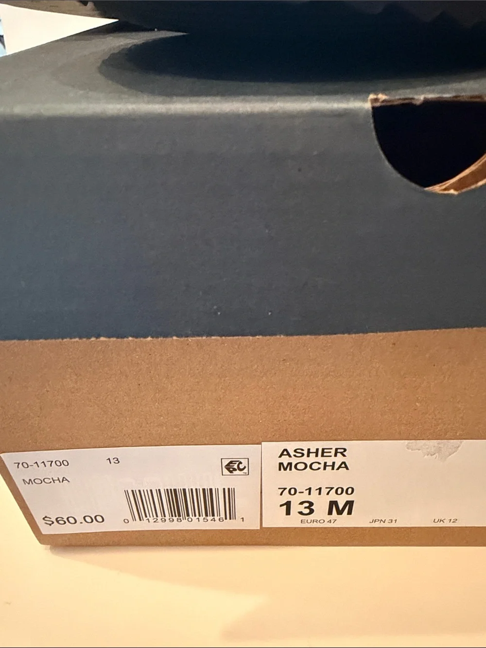 NWT Bass Asher Mocha Double-Buckle Slide Sandals Size 13